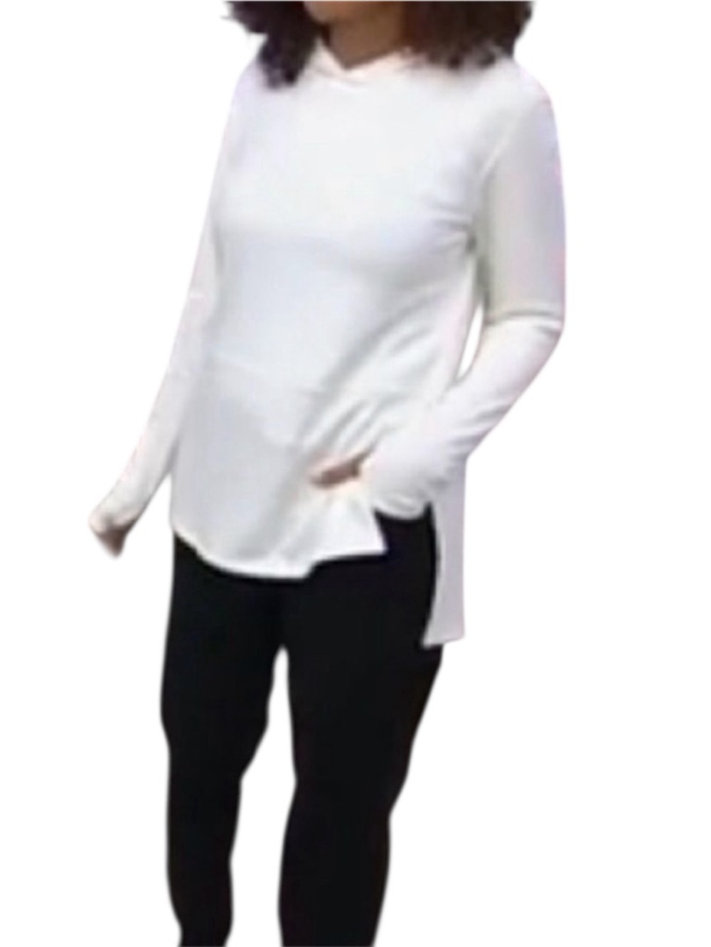 AnyBody Plush Terry Hooded Pullover